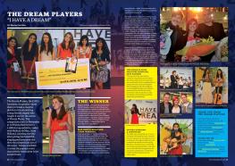 Two page spread on The Dream Players